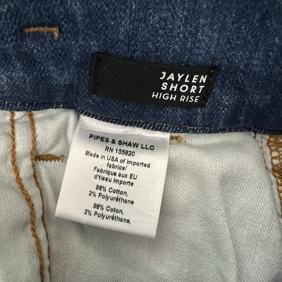 Veronica Beard Jaylen Denim Jean Shorts In Cornflower Blue High Rise‎ Size 26 - Picture 9 of 10